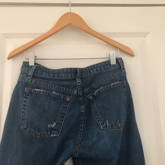 Reformation Distressed Mid Rise Slim Jeans Celtic Wash - Picture 13 of 14